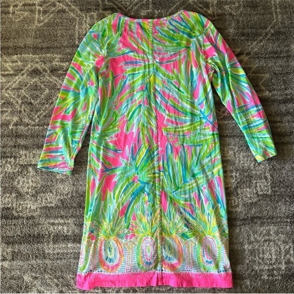 Lilly Pulitzer Beacon Tiki Shift Dress Palm Tree Pineapple Tropical Print - Picture 6 of 6
